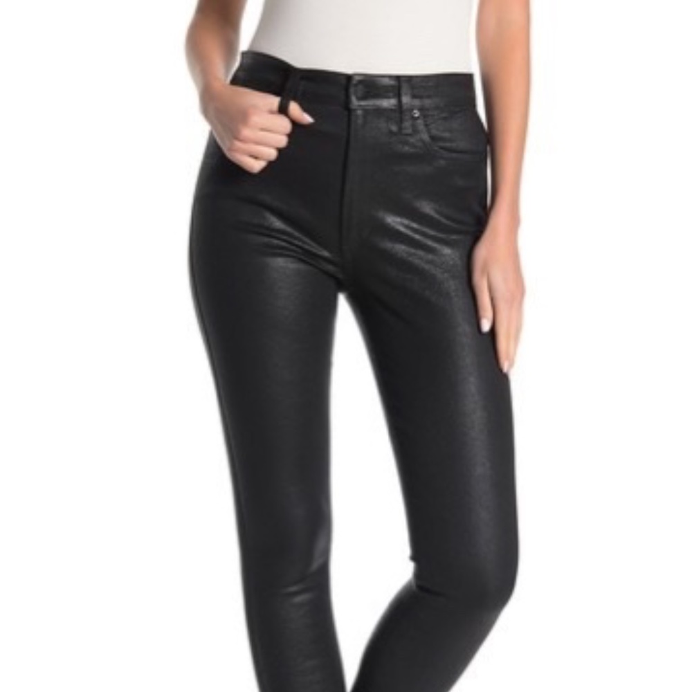 Joe's Jeans Charlie Coated High Waist Ankle Skinny